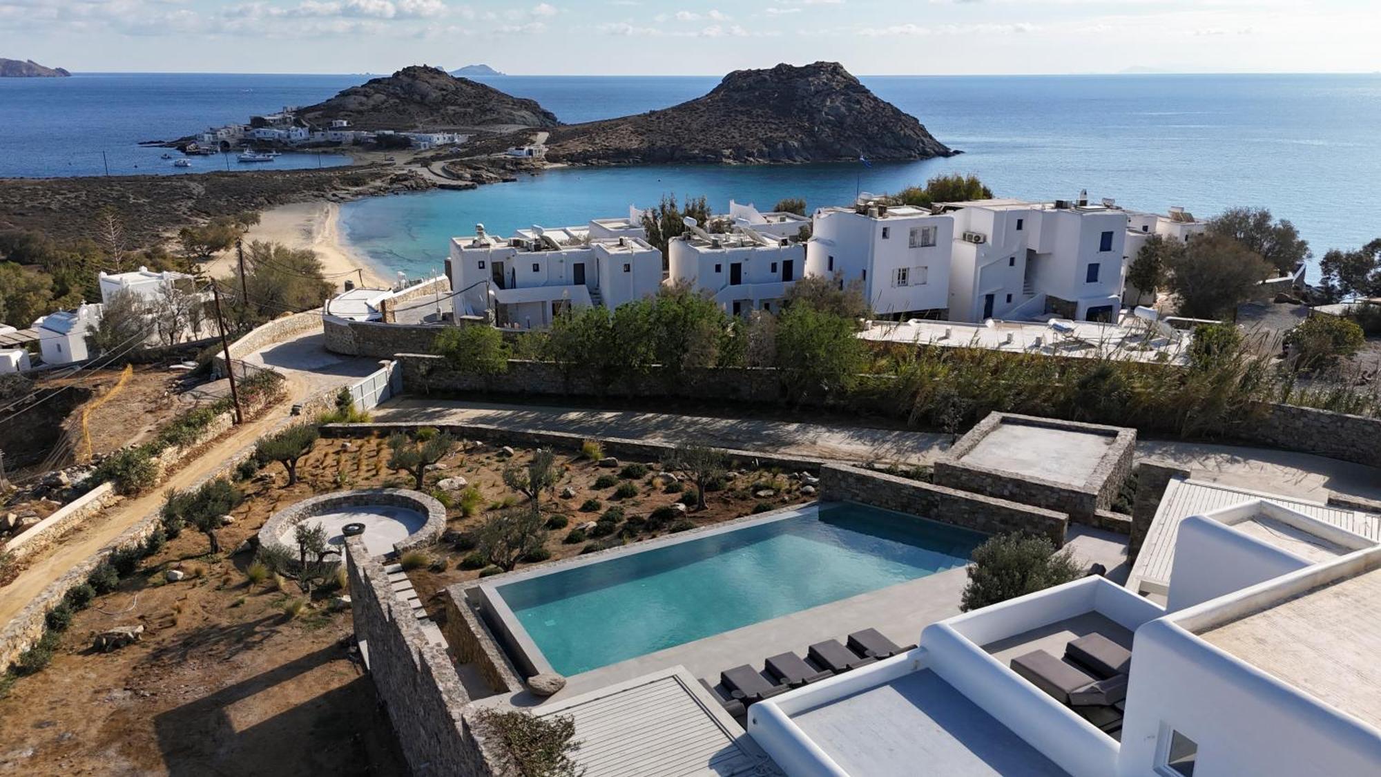 Blue Eye Grand Villa Mykonos Kalafatis Exterior foto