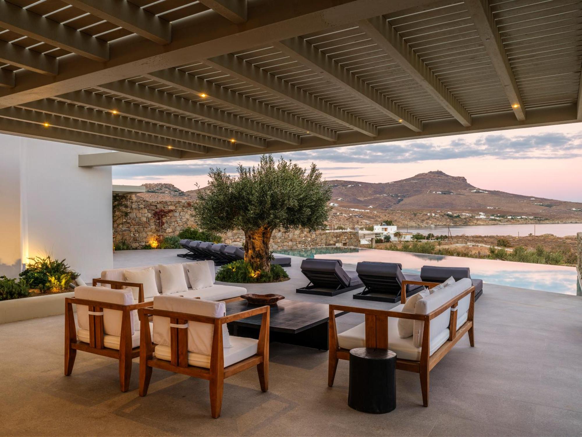 Blue Eye Grand Villa Mykonos Kalafatis Exterior foto