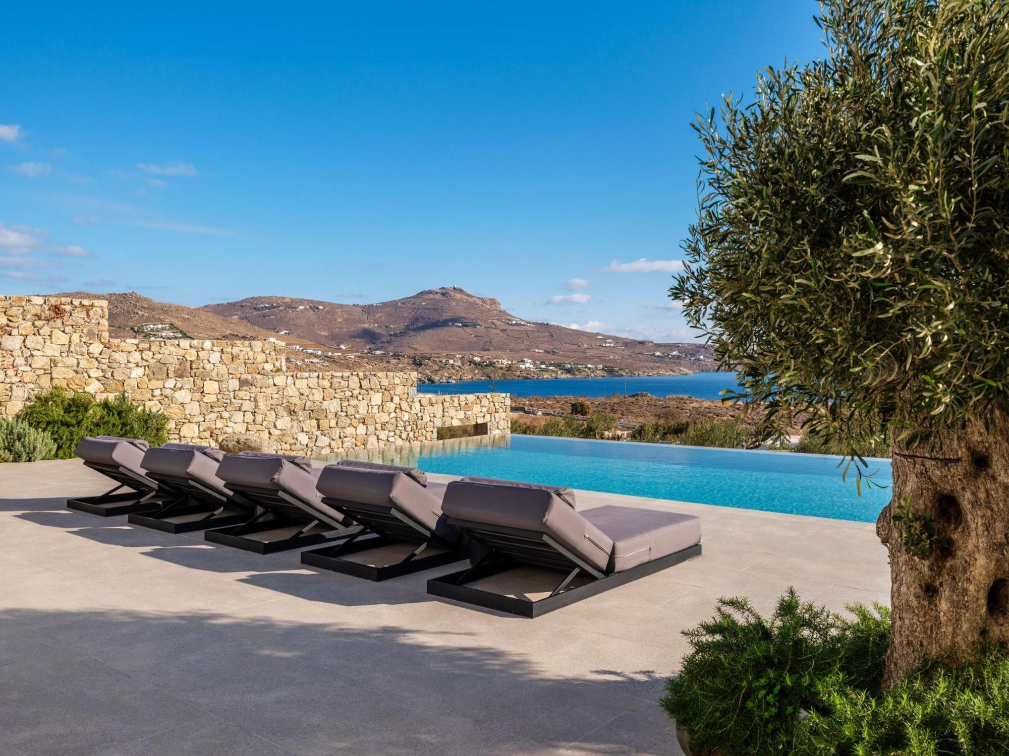Blue Eye Grand Villa Mykonos Kalafatis Exterior foto