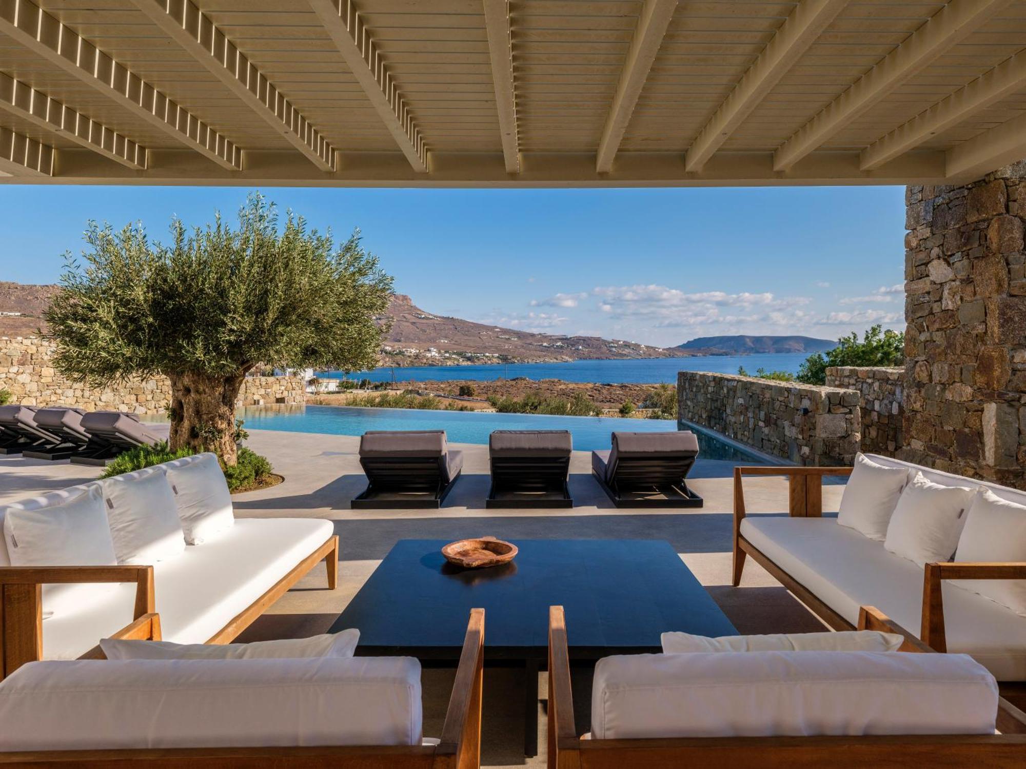 Blue Eye Grand Villa Mykonos Kalafatis Exterior foto