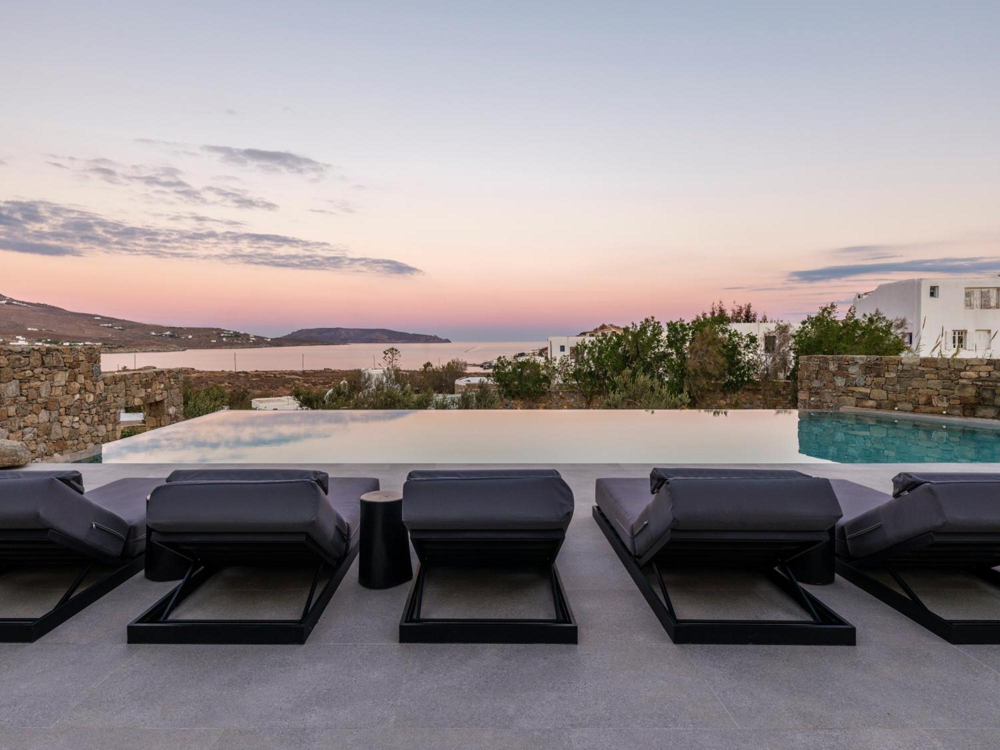 Blue Eye Grand Villa Mykonos Kalafatis Exterior foto