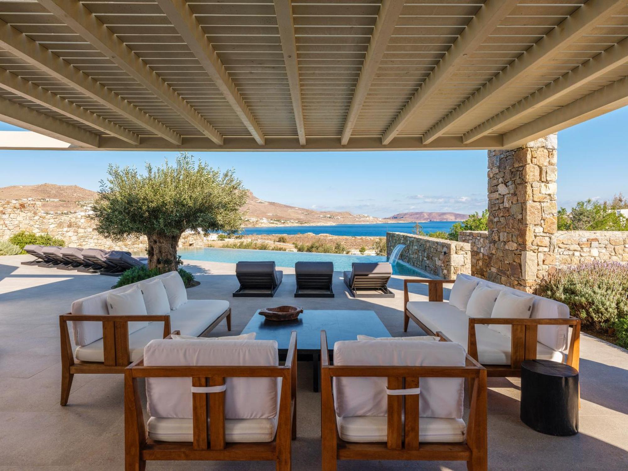 Blue Eye Grand Villa Mykonos Kalafatis Exterior foto