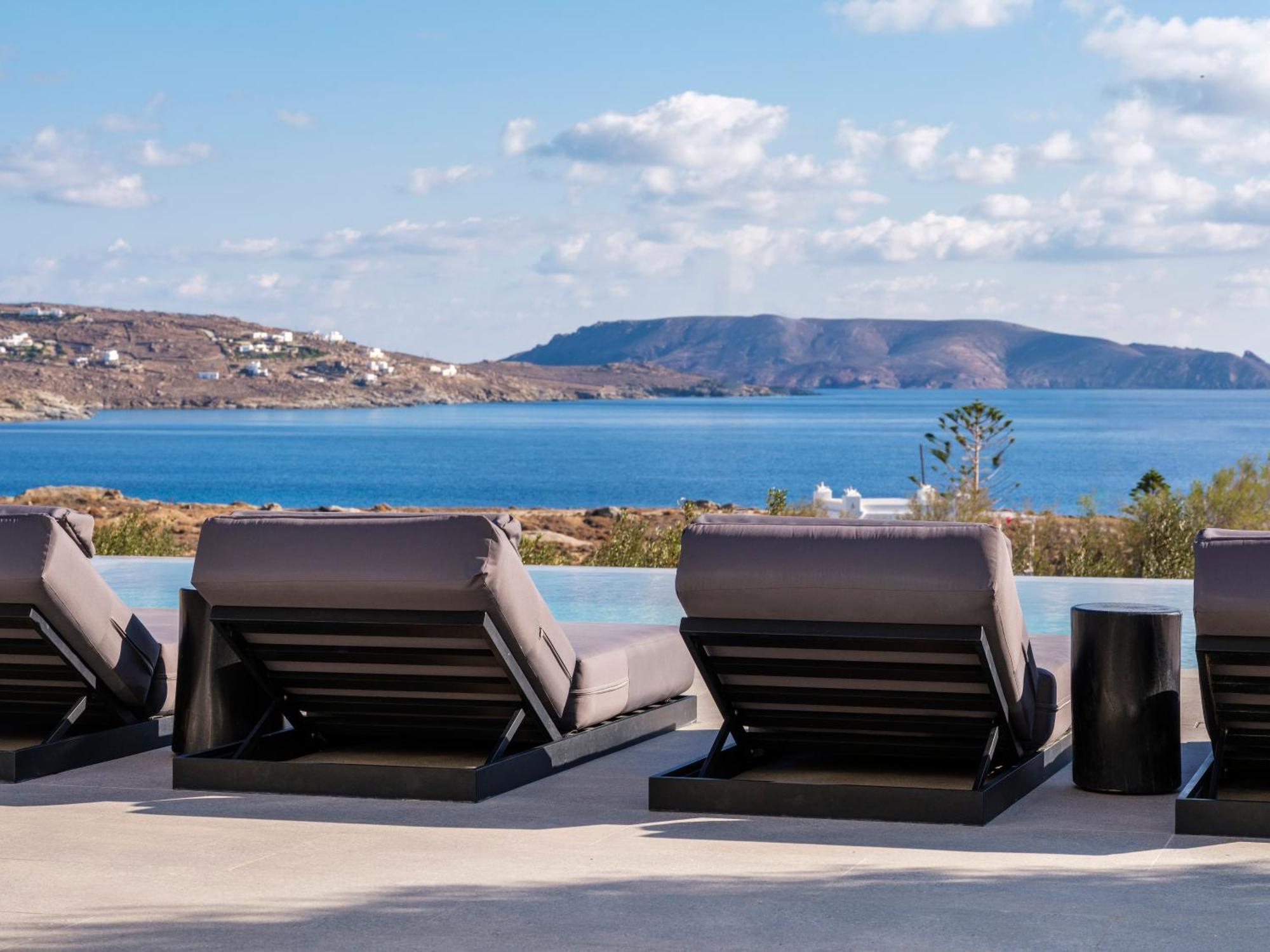 Blue Eye Grand Villa Mykonos Kalafatis Exterior foto