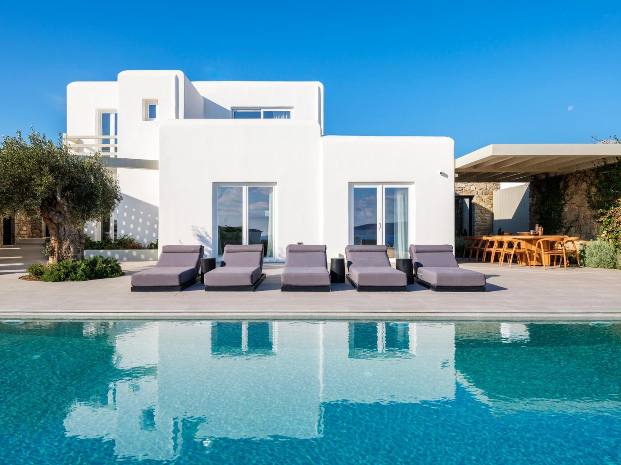 Blue Eye Grand Villa Mykonos Kalafatis Exterior foto