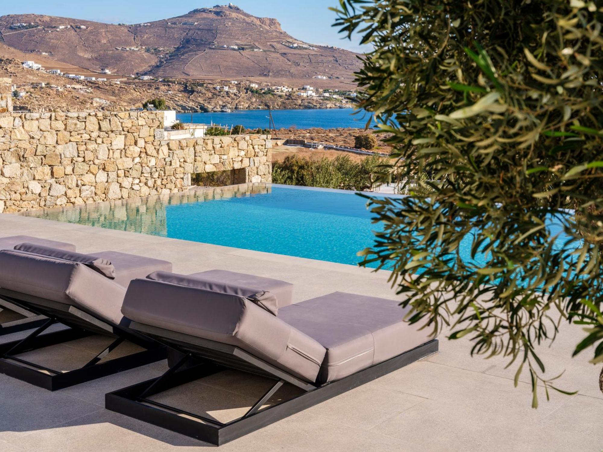 Blue Eye Grand Villa Mykonos Kalafatis Exterior foto