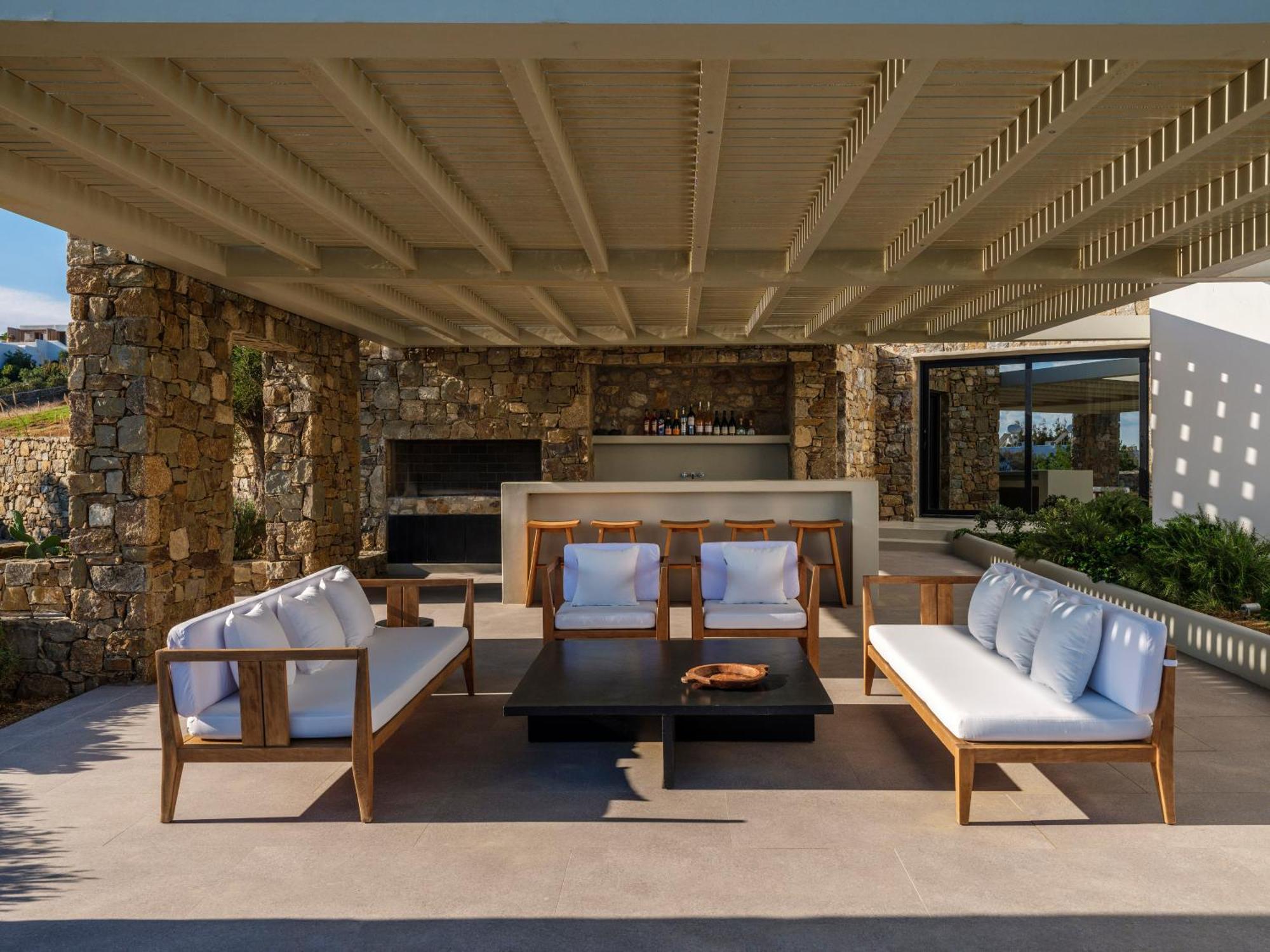 Blue Eye Grand Villa Mykonos Kalafatis Exterior foto