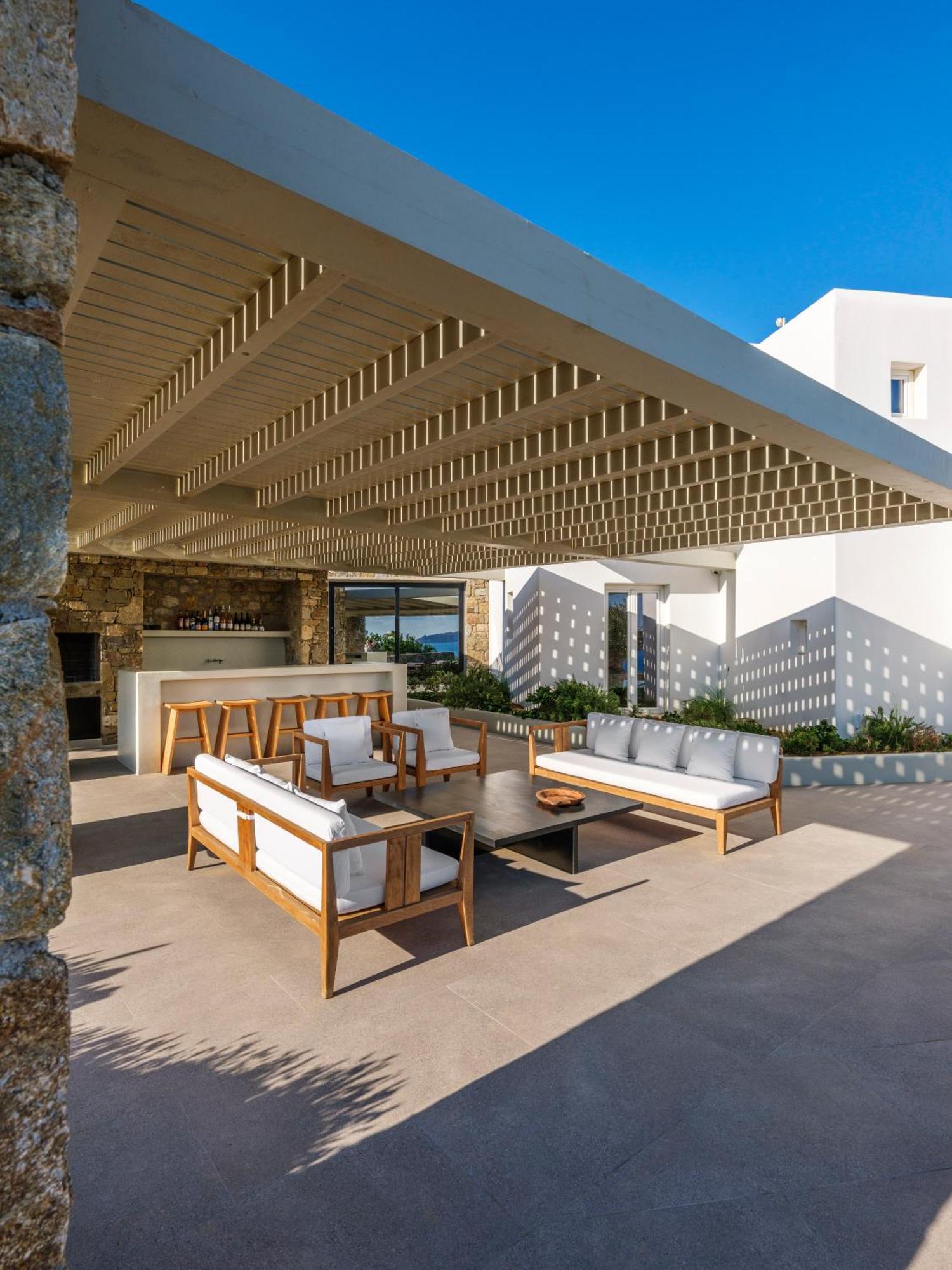 Blue Eye Grand Villa Mykonos Kalafatis Exterior foto